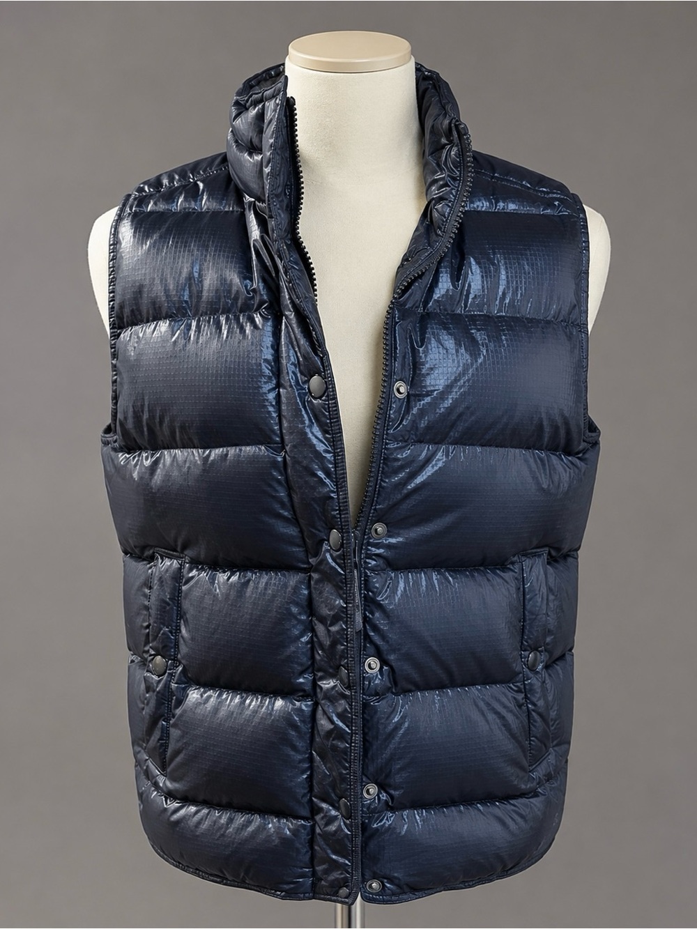 J. CREW Navy Blue Down Puffer Vest sz S